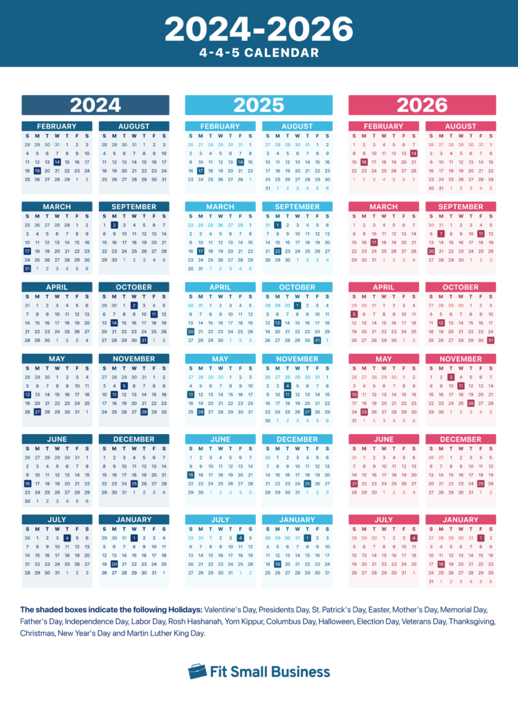 445 Calendar Free 20242026 Download & How to Use