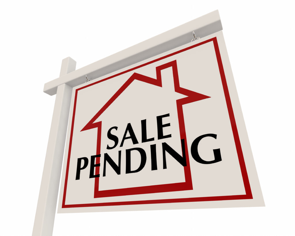 Sale pending sign example