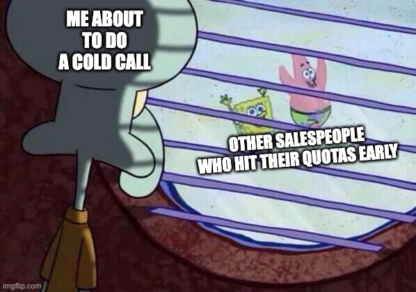 A Spongebob meme about not hitting sales quotas.