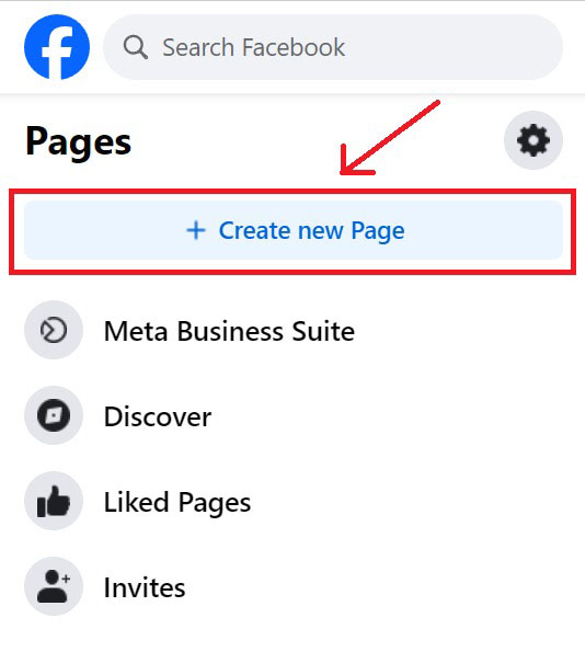 Screenshot of creating new Facebook business pages.