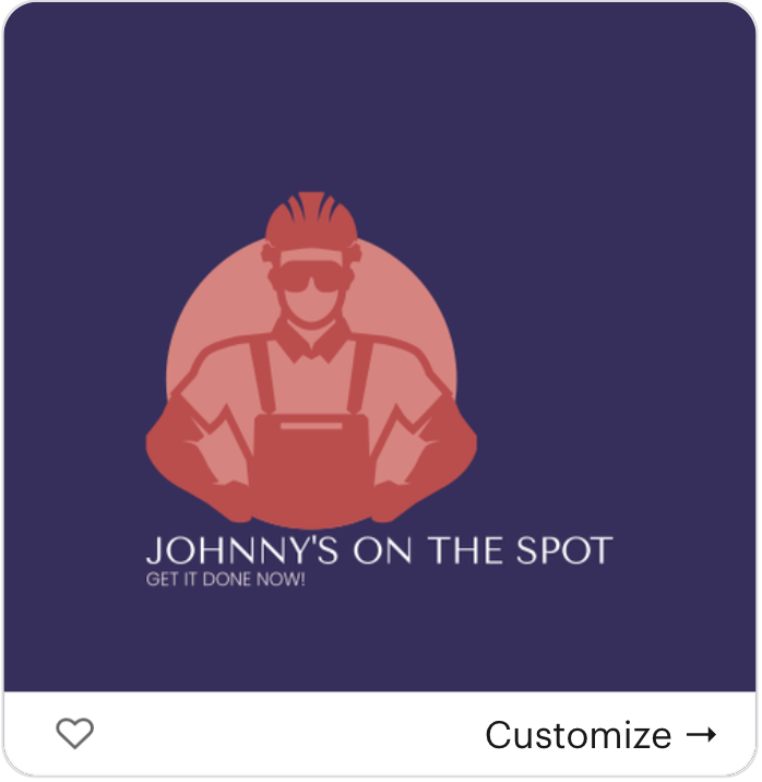 Examples of logo variations created by VistaPrint's logo maker for business named: "Johnny's on the Spot"