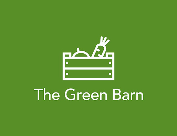 sample logo for the Green Barn created by Looka