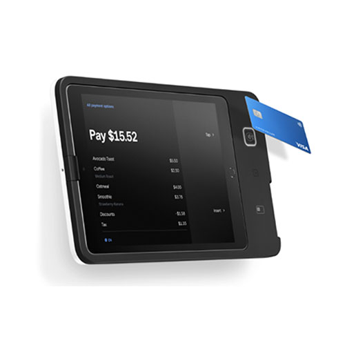 Square Mount used for tapped payments.