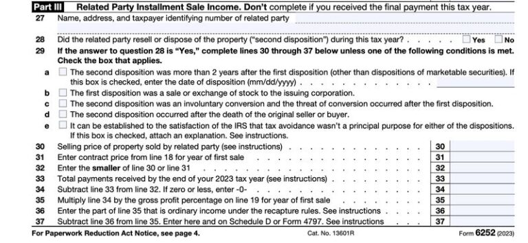 What Is Form 6252? (+ Example)