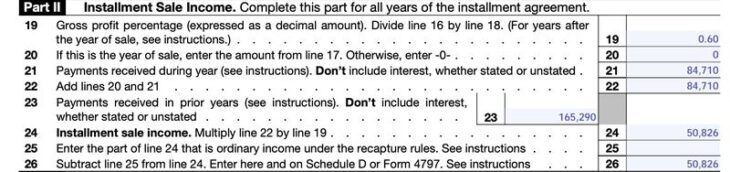 What Is Form 6252? (+ Example)