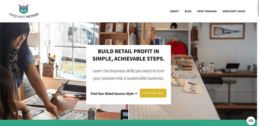 Sample website template by Weebly.