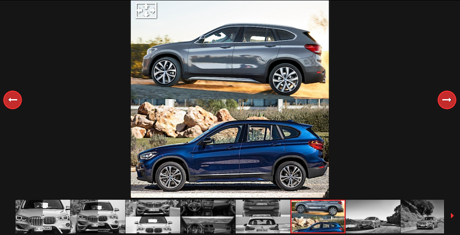 A photo comparison of 2020 BMW X1 vs 2016 BMW X1