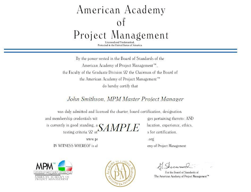 AAPM Sample Certification