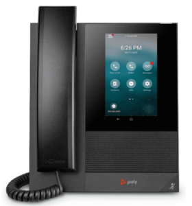 The Polycom CCX 400 deskphone.