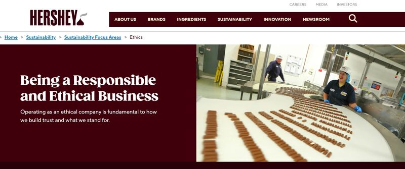 Hershey Chocolate Company Ethics.