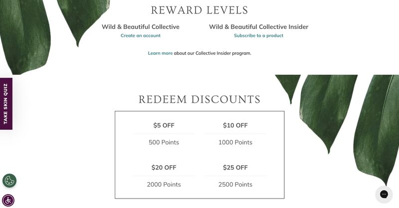 Different reward levels offered by Annmarie.