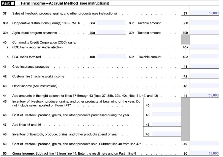 How to Fill Out Schedule F (With Example)