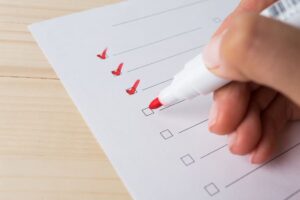 Paper with checklist