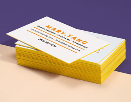 Sample business cards printed by PrintPlace.