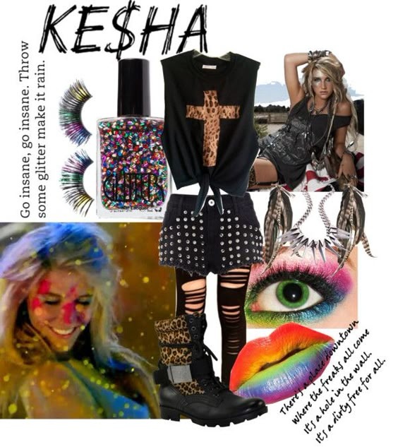 Kesha outfit halloween costume halloween trend pop culture.