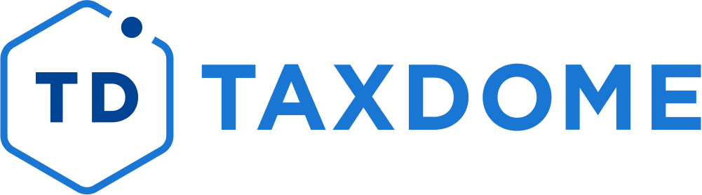 Taxdome logo.