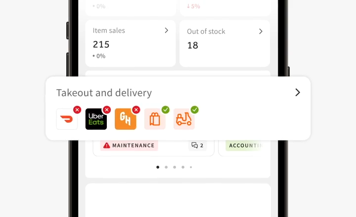 Third-party food delivery management