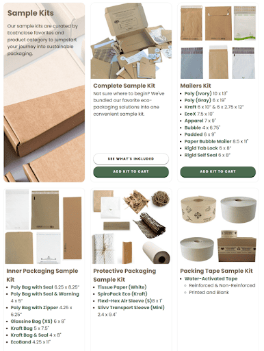 EcoEnclose free sample kits