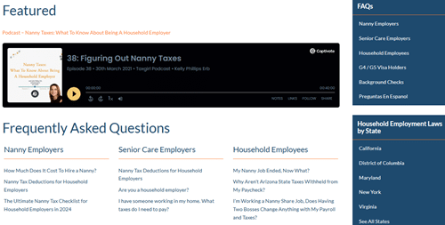 HomeWork Solutions online knowledge center with links to guides, FAQs, and podcasts