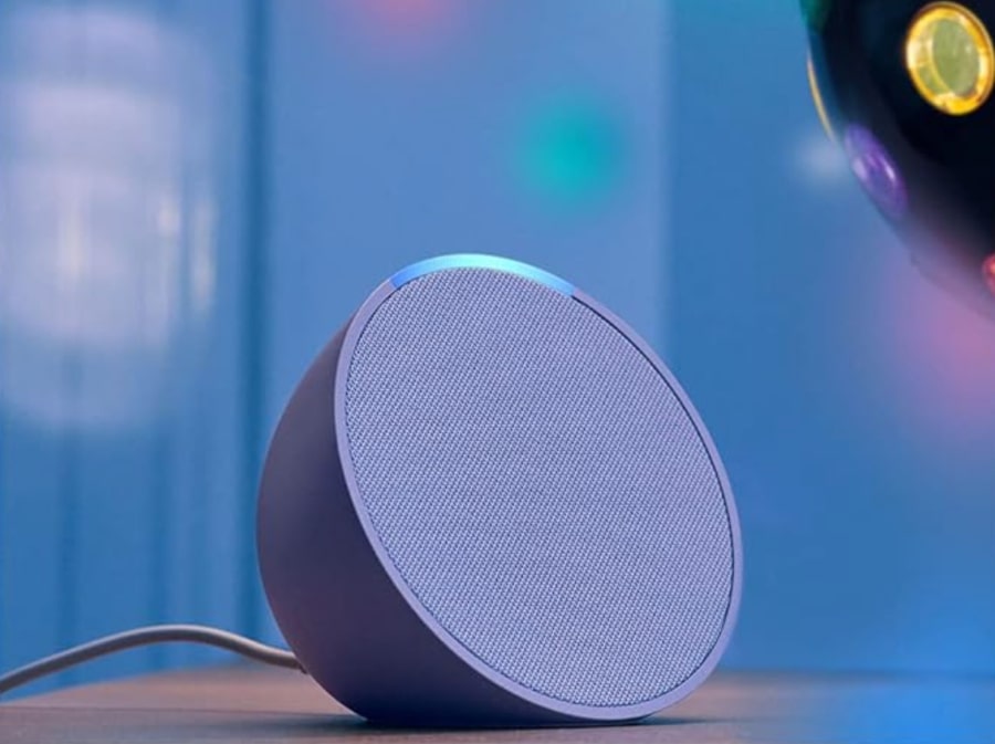 This compact smart speaker has Alexa features