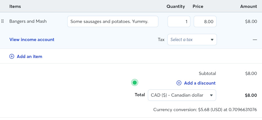 Wave Payments currency conversion.