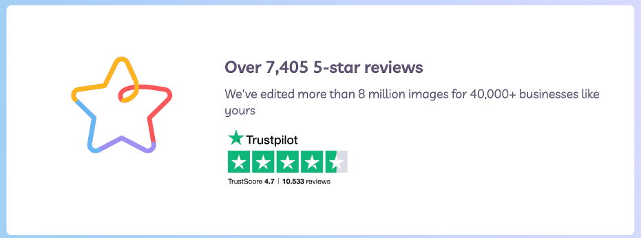 Trustpilot star rating featured on Path's site