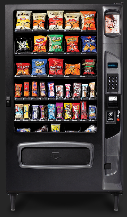 Large-capacity (40 selections) snack vending machine