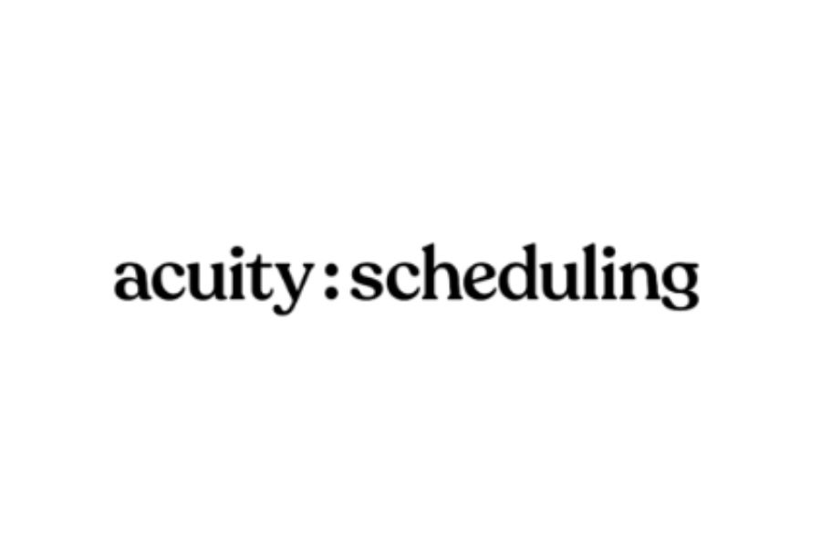 Acuity Scheduling logo in white background