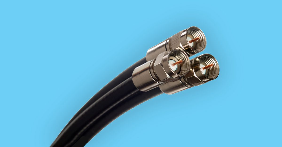 Image of an internet cable used to transmit data.