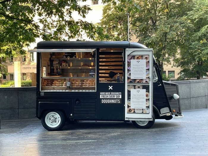 stylish doughnut truck