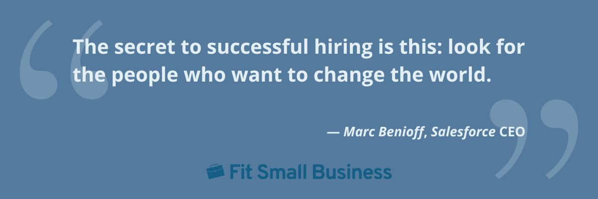 Benioff quote.
