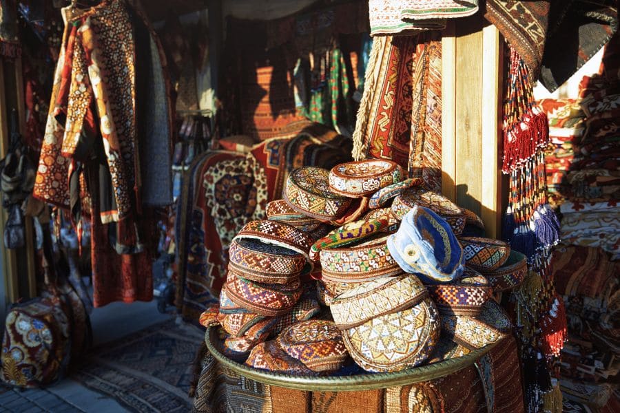 Gift shop at a street market.