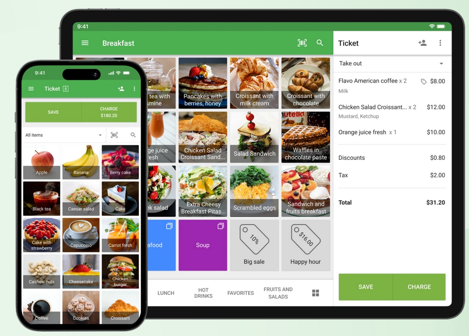 Loyverse POS app.