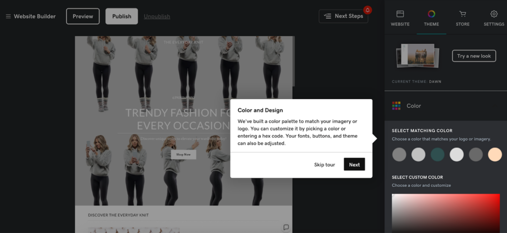 GoDaddy Online store web builder done by Airo GoDaddy AI tool