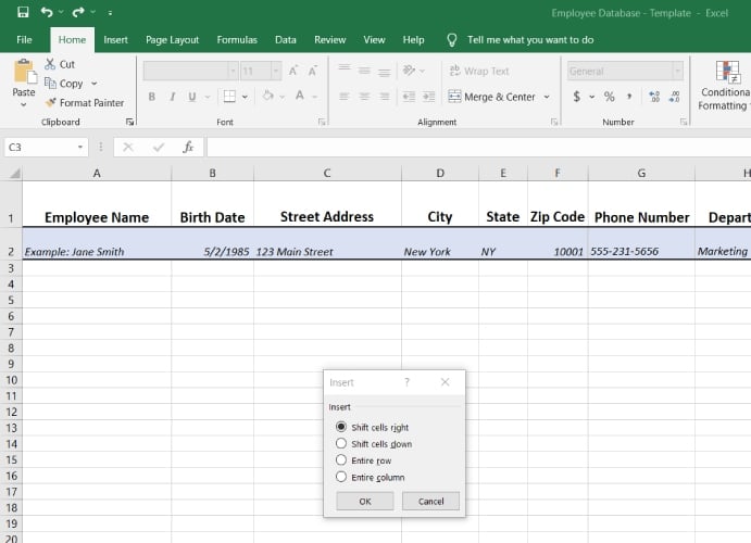 Adding cell in excel