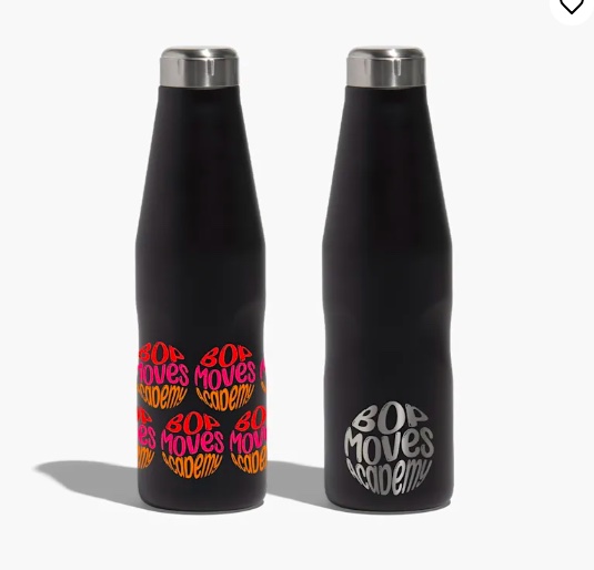 Branded insulated water bottles printed by VistaPrint.