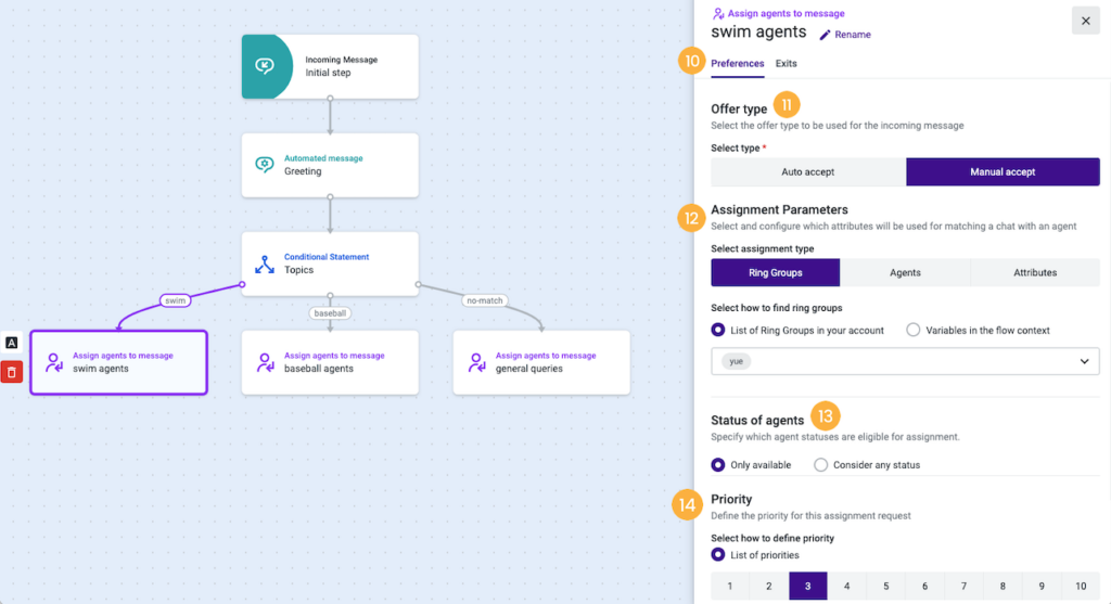 Talkdesk Studio showing quality management workflows.